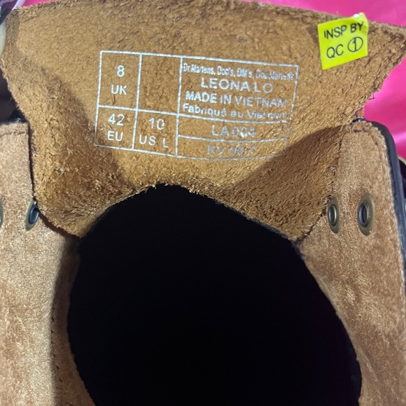 Dr. Martens Leona Lug Sole Platform Derby Shoes NEW Women's Size 10 - Picture 6 of 7